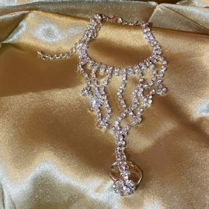 Rhinestone Crystal Tribal Festival Slave Bracelet